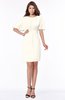 ColsBM Talia Whisper White Luxury A-line Short Sleeve Zip up Chiffon Pleated Bridesmaid Dresses