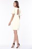 ColsBM Talia Whisper White Luxury A-line Short Sleeve Zip up Chiffon Pleated Bridesmaid Dresses