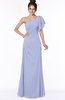 ColsBM Naomi Blue Heron Glamorous A-line Short Sleeve Half Backless Chiffon Floor Length Bridesmaid Dresses
