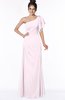 ColsBM Naomi Blush Glamorous A-line Short Sleeve Half Backless Chiffon Floor Length Bridesmaid Dresses