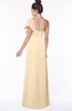 ColsBM Naomi Marzipan Glamorous A-line Short Sleeve Half Backless Chiffon Floor Length Bridesmaid Dresses