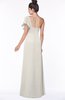 ColsBM Naomi Off White Glamorous A-line Short Sleeve Half Backless Chiffon Floor Length Bridesmaid Dresses