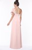 ColsBM Naomi Pastel Pink Glamorous A-line Short Sleeve Half Backless Chiffon Floor Length Bridesmaid Dresses