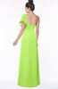 ColsBM Naomi Sharp Green Glamorous A-line Short Sleeve Half Backless Chiffon Floor Length Bridesmaid Dresses