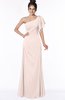 ColsBM Naomi Silver Peony Glamorous A-line Short Sleeve Half Backless Chiffon Floor Length Bridesmaid Dresses