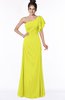 ColsBM Naomi Sulphur Spring Glamorous A-line Short Sleeve Half Backless Chiffon Floor Length Bridesmaid Dresses