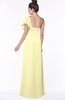 ColsBM Naomi Wax Yellow Glamorous A-line Short Sleeve Half Backless Chiffon Floor Length Bridesmaid Dresses
