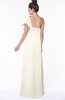 ColsBM Naomi Whisper White Glamorous A-line Short Sleeve Half Backless Chiffon Floor Length Bridesmaid Dresses