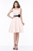 ColsBM Charli Blush Elegant A-line Wide Square Zip up Sash Bridesmaid Dresses