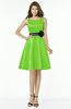 ColsBM Charli Classic Green Elegant A-line Wide Square Zip up Sash Bridesmaid Dresses