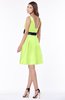 ColsBM Charli Lime Green Elegant A-line Wide Square Zip up Sash Bridesmaid Dresses