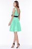 ColsBM Charli Mint Green Elegant A-line Wide Square Zip up Sash Bridesmaid Dresses