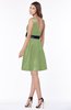 ColsBM Charli Moss Green Elegant A-line Wide Square Zip up Sash Bridesmaid Dresses