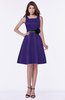 ColsBM Charli Royal Purple Elegant A-line Wide Square Zip up Sash Bridesmaid Dresses