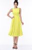 ColsBM Aileen Pale Yellow Gorgeous A-line Sleeveless Chiffon Pick up Bridesmaid Dresses