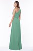 ColsBM Fran Beryl Green Modest A-line One Shoulder Zip up Chiffon Bridesmaid Dresses
