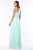 ColsBM Fran Blue Glass Modest A-line One Shoulder Zip up Chiffon Bridesmaid Dresses
