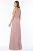 ColsBM Fran Blush Pink Modest A-line One Shoulder Zip up Chiffon Bridesmaid Dresses