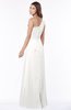 ColsBM Fran Cloud White Modest A-line One Shoulder Zip up Chiffon Bridesmaid Dresses
