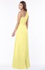 ColsBM Fran Daffodil Modest A-line One Shoulder Zip up Chiffon Bridesmaid Dresses