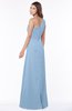 ColsBM Fran Dusty Blue Modest A-line One Shoulder Zip up Chiffon Bridesmaid Dresses