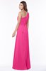 ColsBM Fran Fandango Pink Modest A-line One Shoulder Zip up Chiffon Bridesmaid Dresses