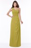 ColsBM Fran Golden Olive Modest A-line One Shoulder Zip up Chiffon Bridesmaid Dresses