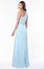ColsBM Fran Ice Blue Modest A-line One Shoulder Zip up Chiffon Bridesmaid Dresses