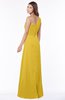 ColsBM Fran Lemon Curry Modest A-line One Shoulder Zip up Chiffon Bridesmaid Dresses