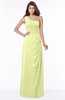 ColsBM Fran Lime Sherbet Modest A-line One Shoulder Zip up Chiffon Bridesmaid Dresses