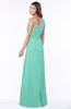 ColsBM Fran Mint Green Modest A-line One Shoulder Zip up Chiffon Bridesmaid Dresses