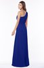 ColsBM Fran Nautical Blue Modest A-line One Shoulder Zip up Chiffon Bridesmaid Dresses