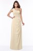 ColsBM Fran Novelle Peach Modest A-line One Shoulder Zip up Chiffon Bridesmaid Dresses
