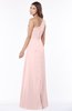 ColsBM Fran Pastel Pink Modest A-line One Shoulder Zip up Chiffon Bridesmaid Dresses