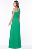 ColsBM Fran Pepper Green Modest A-line One Shoulder Zip up Chiffon Bridesmaid Dresses