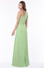 ColsBM Fran Sage Green Modest A-line One Shoulder Zip up Chiffon Bridesmaid Dresses