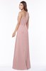 ColsBM Fran Silver Pink Modest A-line One Shoulder Zip up Chiffon Bridesmaid Dresses