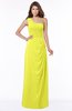 ColsBM Fran Sulphur Spring Modest A-line One Shoulder Zip up Chiffon Bridesmaid Dresses