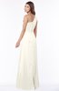 ColsBM Fran Whisper White Modest A-line One Shoulder Zip up Chiffon Bridesmaid Dresses