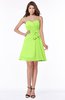 ColsBM Lindsay Bright Green Glamorous A-line Sweetheart Sleeveless Chiffon Flower Bridesmaid Dresses