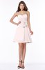 ColsBM Lindsay Light Pink Glamorous A-line Sweetheart Sleeveless Chiffon Flower Bridesmaid Dresses