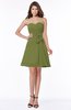 ColsBM Lindsay Olive Green Glamorous A-line Sweetheart Sleeveless Chiffon Flower Bridesmaid Dresses