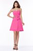 ColsBM Lindsay Rose Pink Glamorous A-line Sweetheart Sleeveless Chiffon Flower Bridesmaid Dresses