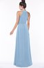 ColsBM Keira Sky Blue Medieval A-line Spaghetti Sleeveless Floor Length Bridesmaid Dresses