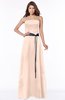 ColsBM Jazlynn Almost Apricot Luxury A-line Bateau Zip up Satin Floor Length Bridesmaid Dresses