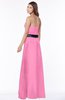 ColsBM Jazlynn Carnation Pink Luxury A-line Bateau Zip up Satin Floor Length Bridesmaid Dresses
