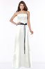 ColsBM Jazlynn Cloud White Luxury A-line Bateau Zip up Satin Floor Length Bridesmaid Dresses