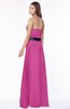 ColsBM Jazlynn Hot Pink Luxury A-line Bateau Zip up Satin Floor Length Bridesmaid Dresses