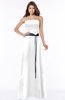 ColsBM Jazlynn White Luxury A-line Bateau Zip up Satin Floor Length Bridesmaid Dresses
