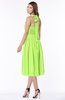 ColsBM Montana Bright Green Luxury A-line Sleeveless Chiffon Pleated Bridesmaid Dresses